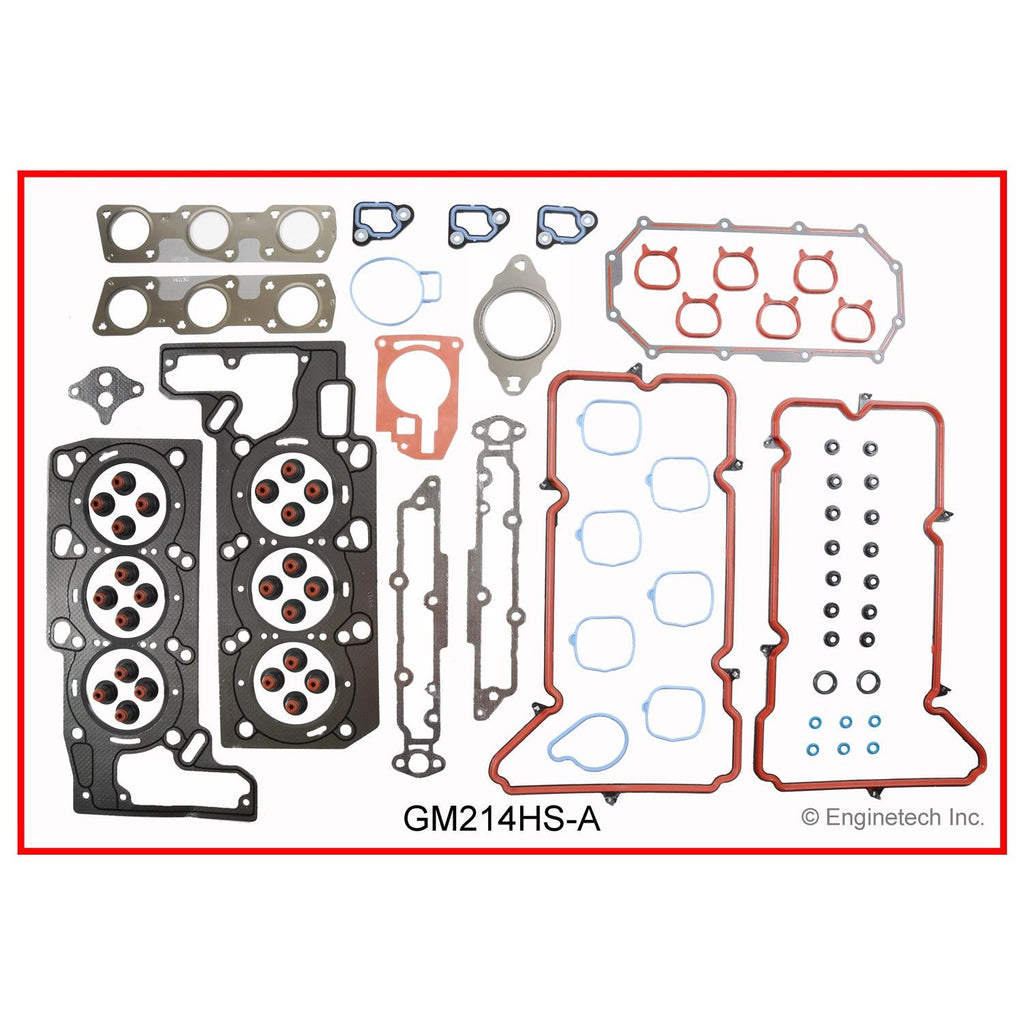 Enginetech GM214HS-A Engine Cylinder Head Gasket Set for GMC and Chevrolet Cars and Trucks