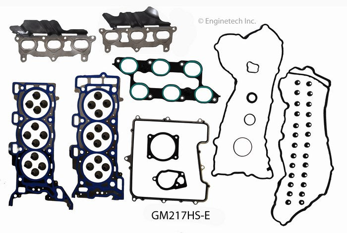 Enginetech GM217HS-E Engine Cylinder Head Gasket Set for GMC and Chevrolet Cars and Trucks