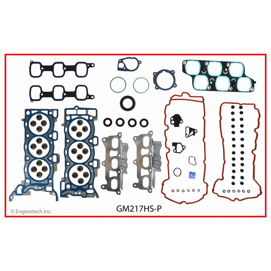 Enginetech GM217HS-PWB Engine Cylinder Head Gasket Set for GMC and Chevrolet Vehicles