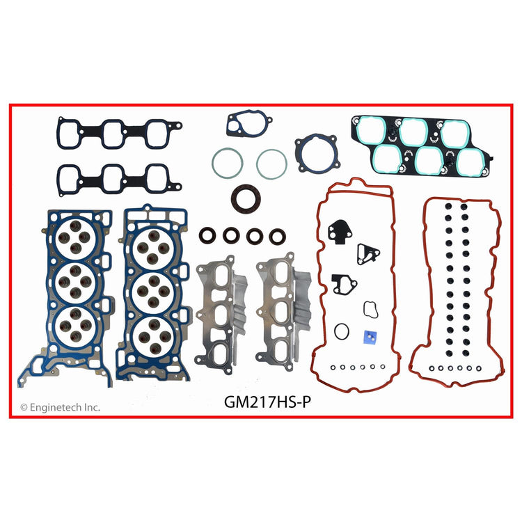 Enginetech GM217HS-PWB Engine Cylinder Head Gasket Set for GMC and Chevrolet Vehicles