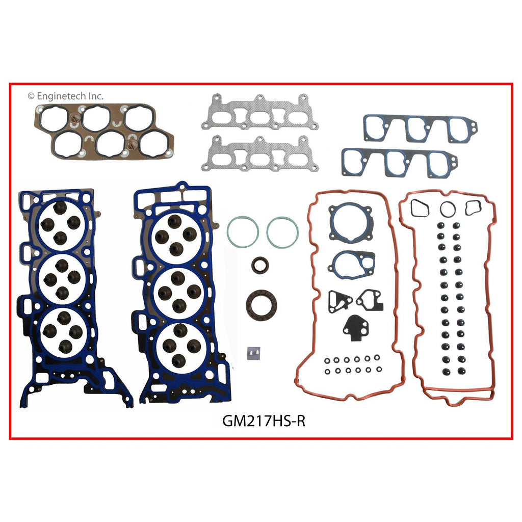 Enginetech GM217HS-R Engine Cylinder Head Gasket Set for GMC and Chevrolet Vehicles