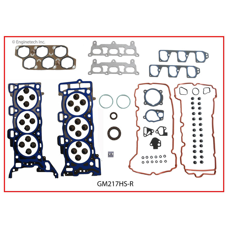 Enginetech GM217HS-R Engine Cylinder Head Gasket Set for GMC and Chevrolet Vehicles