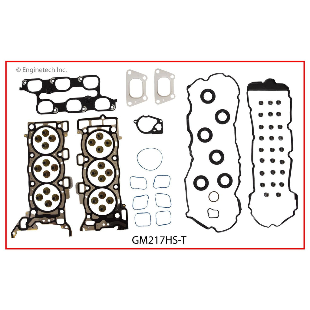 Enginetech GM217HS-T Engine Cylinder Head Gasket Set for GMC and Chevrolet Vehicles