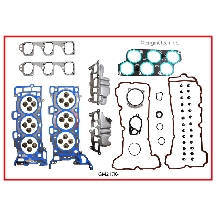 Enginetech GM217K-1 Engine Full Gasket Set for GMC and Chevrolet Cars and Trucks