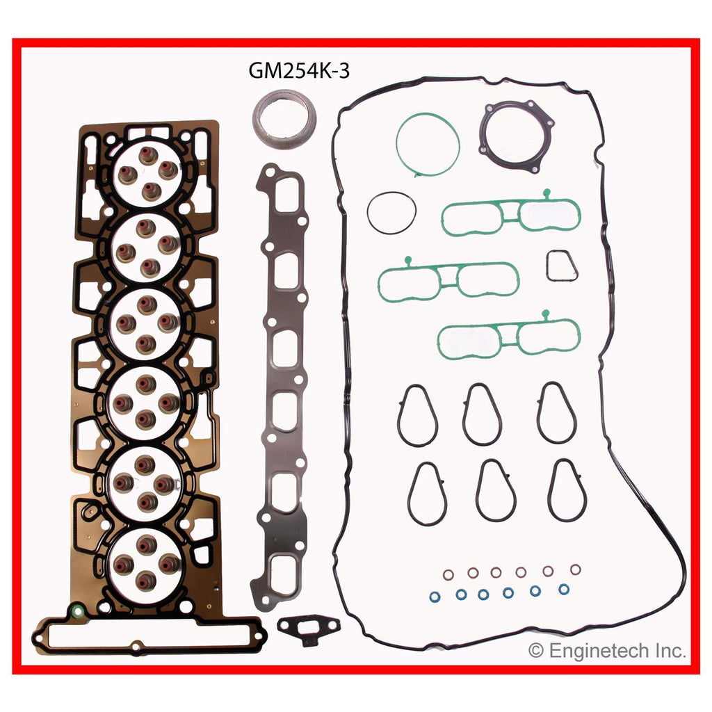 Enginetech GM254K-3 Engine Full Gasket Set for GMC and Chevrolet Vehicles