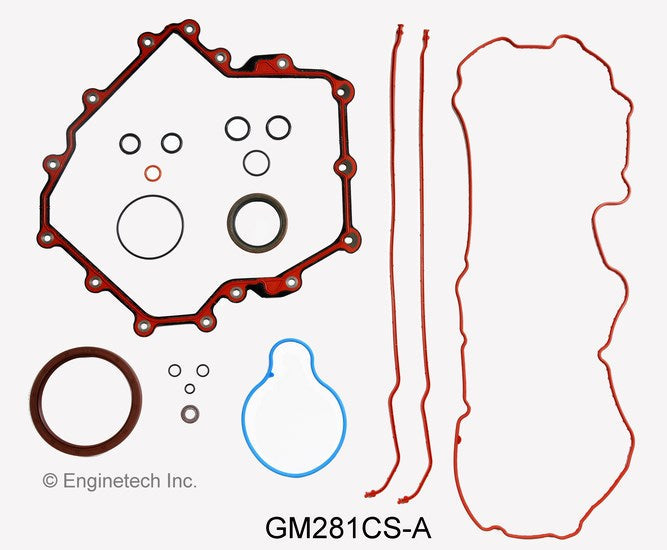 Enginetech GM281CS-A Engine Lower End Gasket Set for GMC and Chevrolet Cars and Trucks