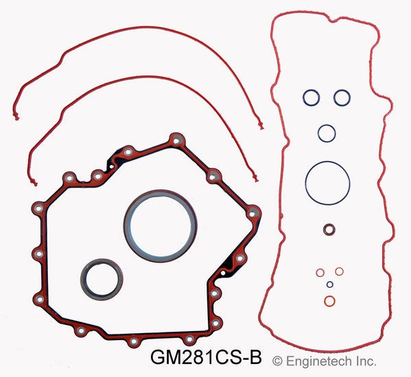 Enginetech GM281CS-B Engine Lower End Gasket Set for GMC and Chevrolet Cars and Trucks