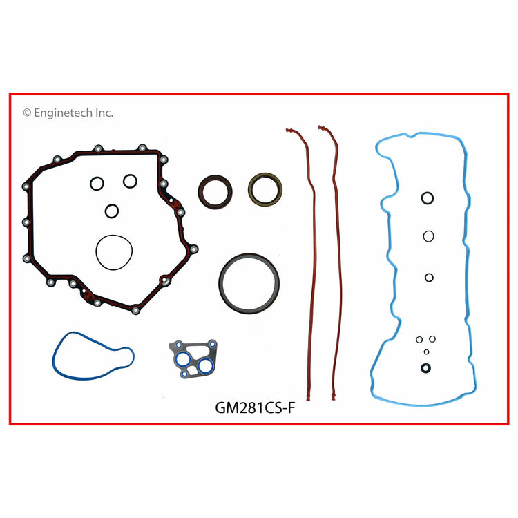 Enginetech GM281CS-F Engine Lower End Gasket Set for GMC and Chevrolet Cars and Trucks
