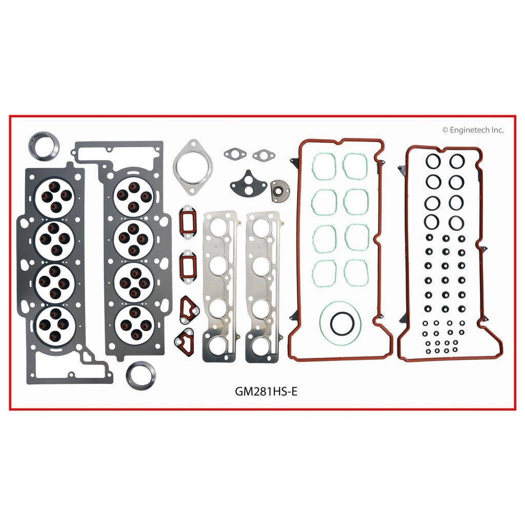Enginetech GM281HS-E Engine Cylinder Head Gasket Set for GMC and Chevrolet Vehicles