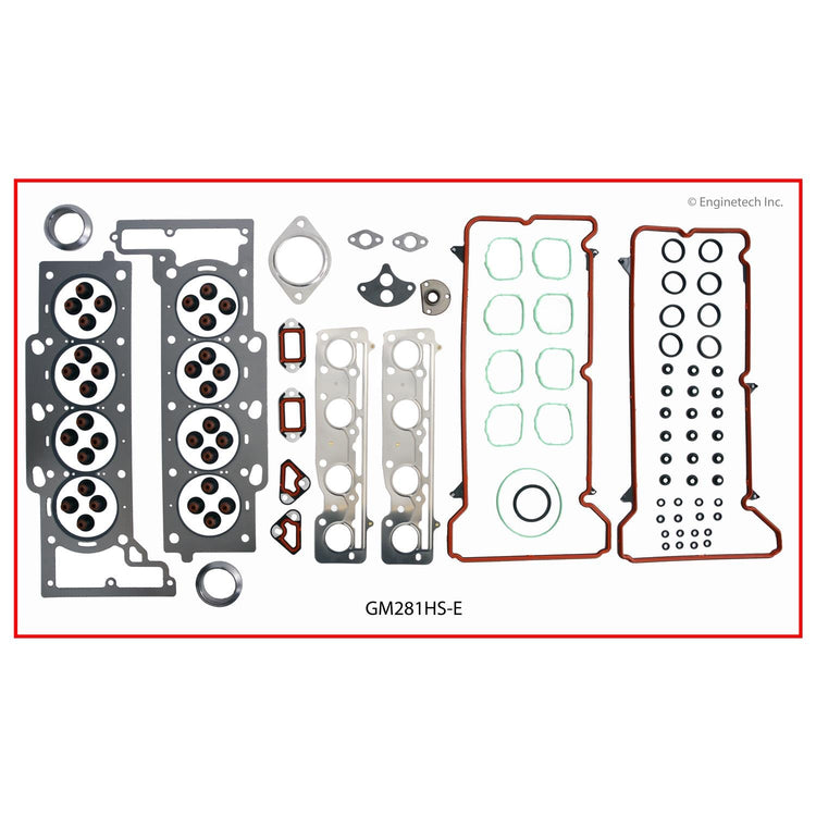 Enginetech GM281HS-E Engine Cylinder Head Gasket Set for GMC and Chevrolet Vehicles