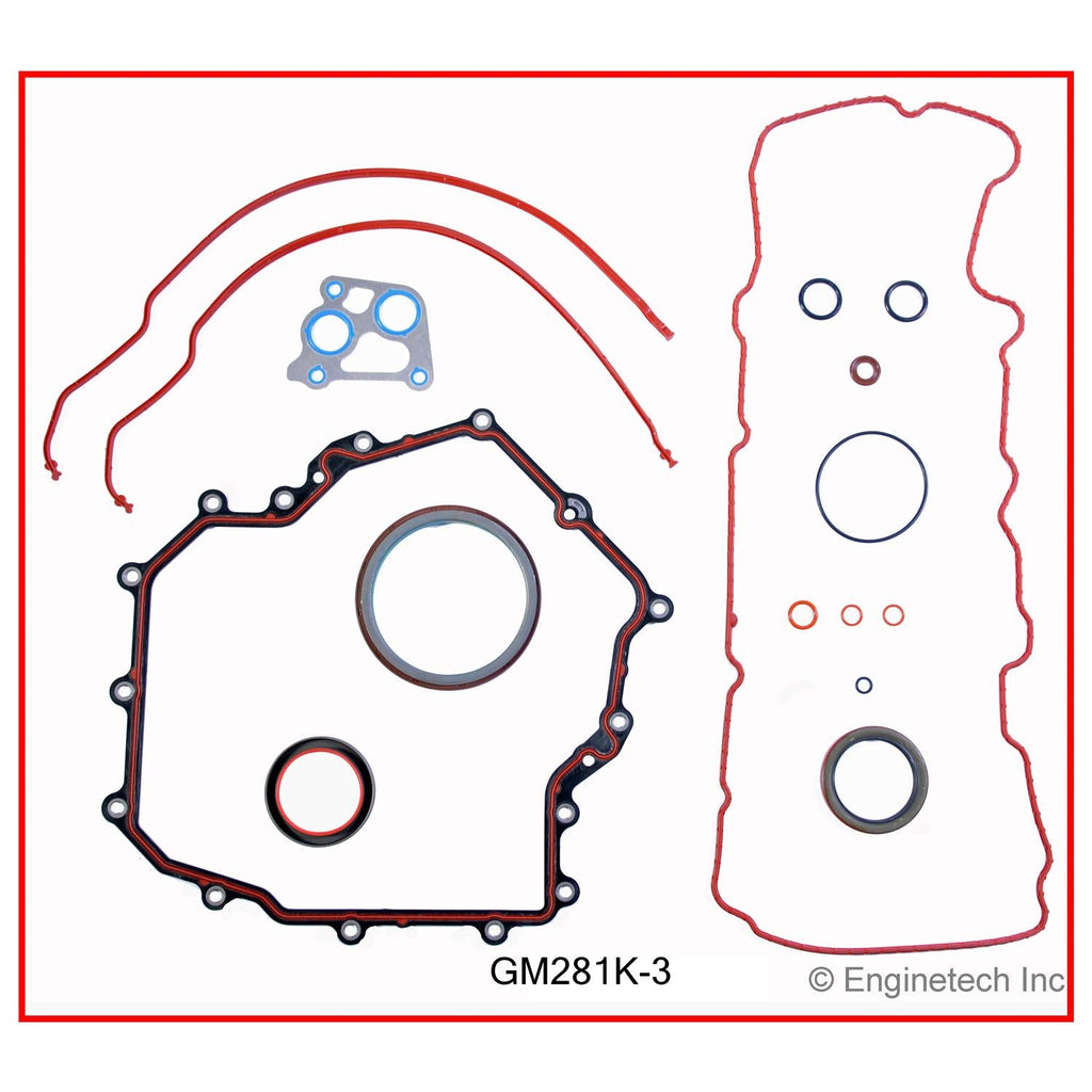 Enginetech GM281K-3 Engine Full Gasket Set for GMC and Chevrolet Cars and Trucks
