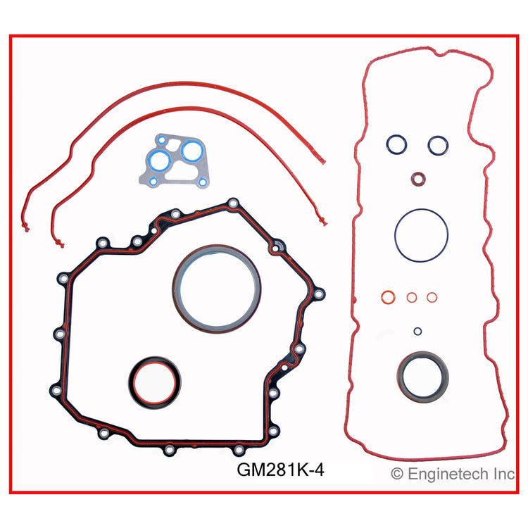 Enginetech GM281K-4 Engine Full Gasket Set for GMC and Chevrolet Cars and Trucks