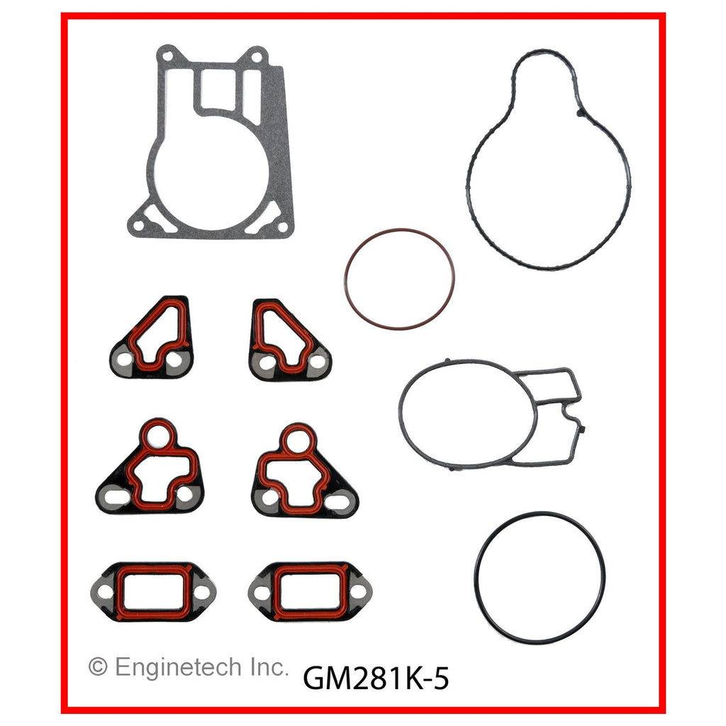 Enginetech GM281K-5 Engine Full Gasket Set for GMC and Chevrolet Cars and Trucks