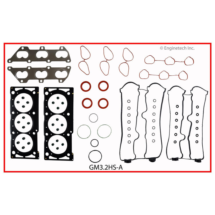 Enginetech GM3.2HS-A Engine Cylinder Head Gasket Set for GMC and Chevrolet Cars and Trucks
