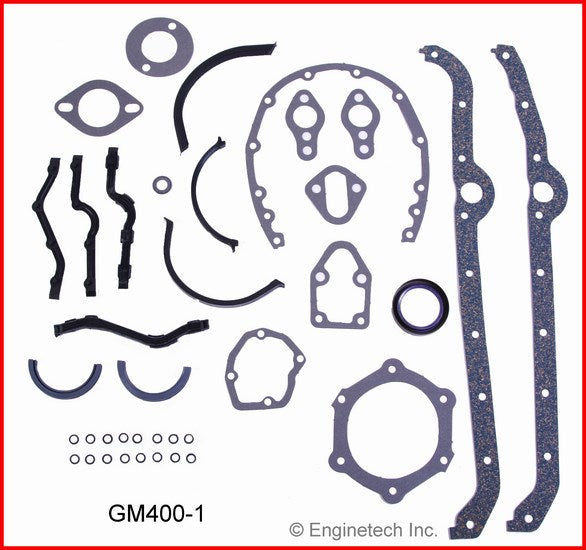 Enginetech GM400-1 Engine Full Gasket Set for GMC and Chevrolet Cars and Trucks