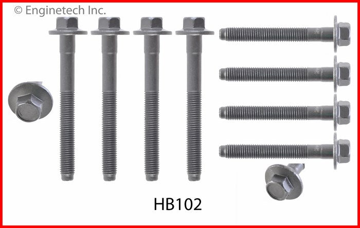 Enginetech HB102 Engine Head Bolt Set for Ford Mustang and Taurus (One Cylinder)