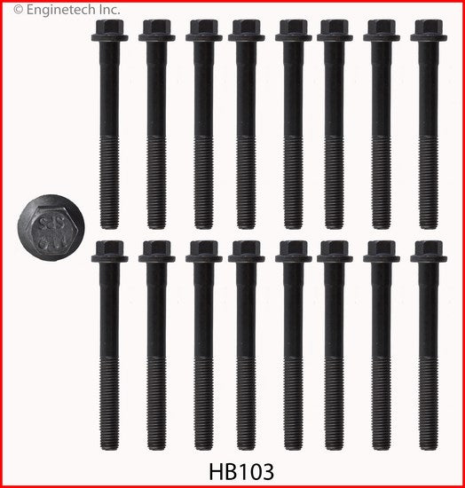 Enginetech HB103 Engine Head Bolt Set for Mazda B3000 and Ford Aerostar
