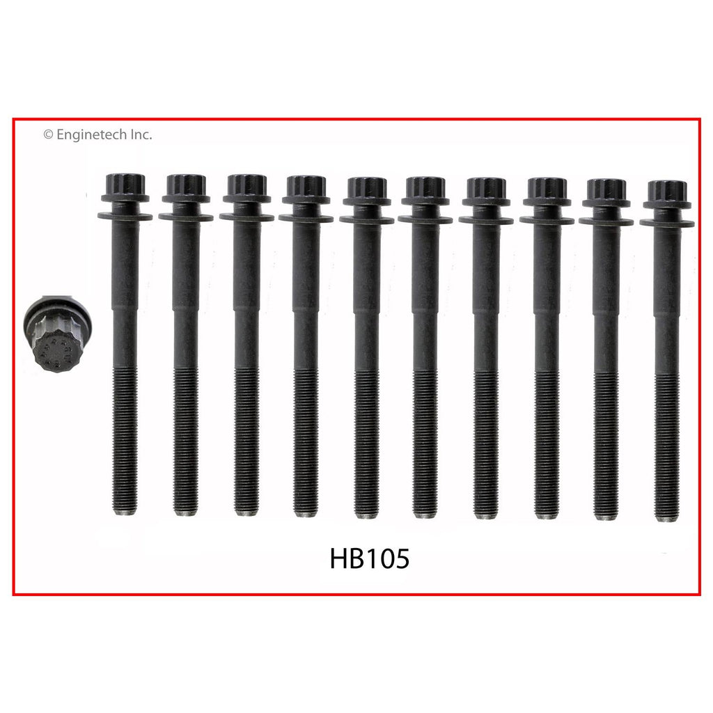 Enginetech HB105 Engine Head Bolt Set for Toyota Camry (1987-1996) – One Cylinder