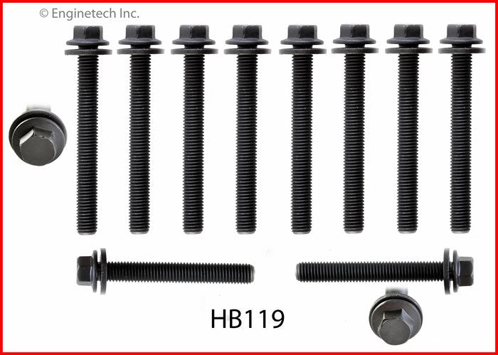 Enginetech HB119 Engine Head Bolt Set for Chevrolet Beretta and Oldsmobile Achieva