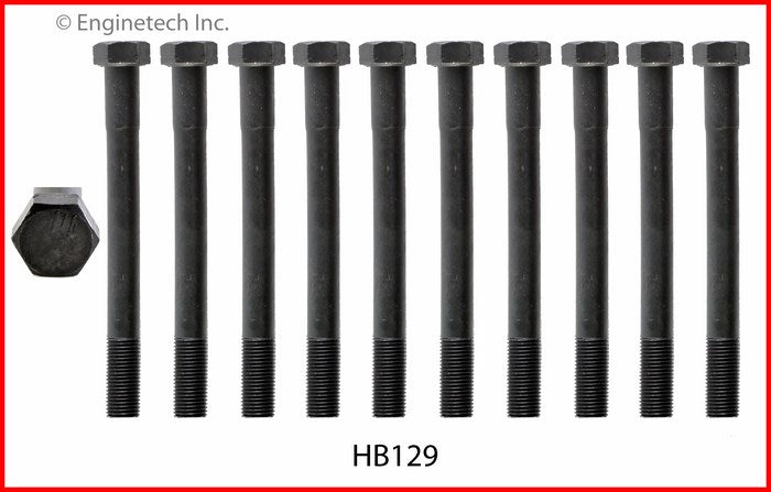 Enginetech HB129 Engine Head Bolt Set for Chrysler Conquest and E Class Models