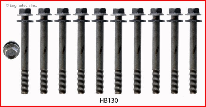 Enginetech HB130 Engine Head Bolt Set for Chevrolet Sprint (1985-1988)