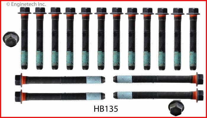 Enginetech HB135 Engine Head Bolt Set for Buick and Oldsmobile 1986-1988