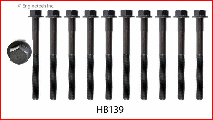 Enginetech HB139 Engine Head Bolt Set for Toyota Tercel (1990-1994)