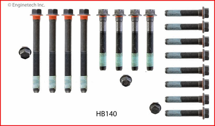 Enginetech HB140 Engine Head Bolt Set for Buick Century and Electra
