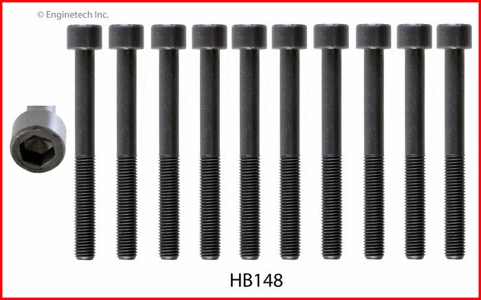 Enginetech HB148 Engine Head Bolt Set for Mazda 626 and Ford Probe