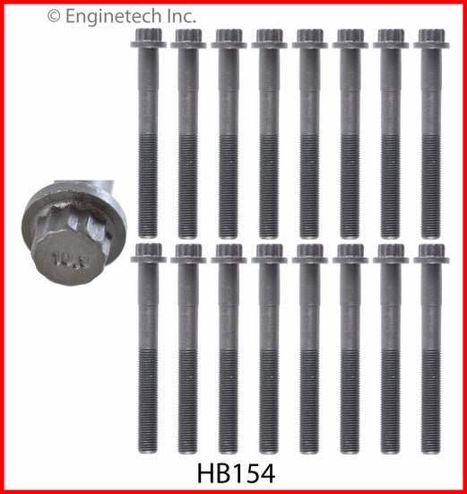 Enginetech HB154 Engine Head Bolt Set for One Cylinder – Compatible with Toyota and Lexus Models