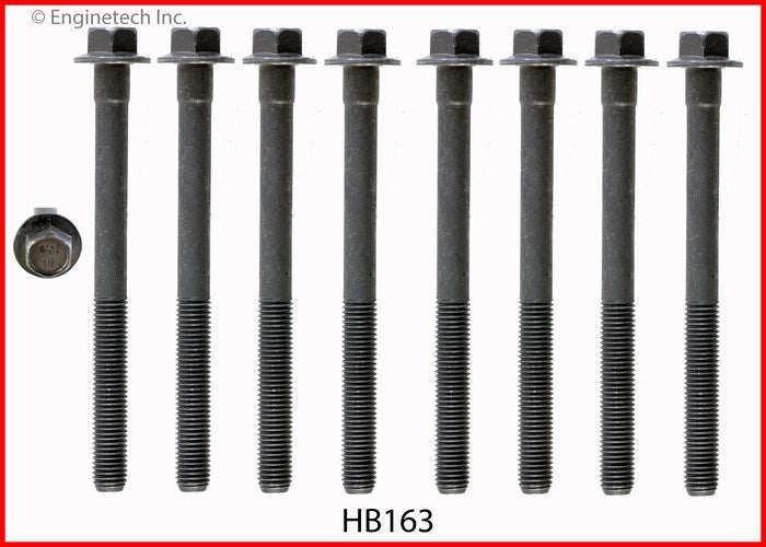 Enginetech HB163 Engine Head Bolt Set for Chevrolet Lumina and Monte Carlo (One Cylinder)