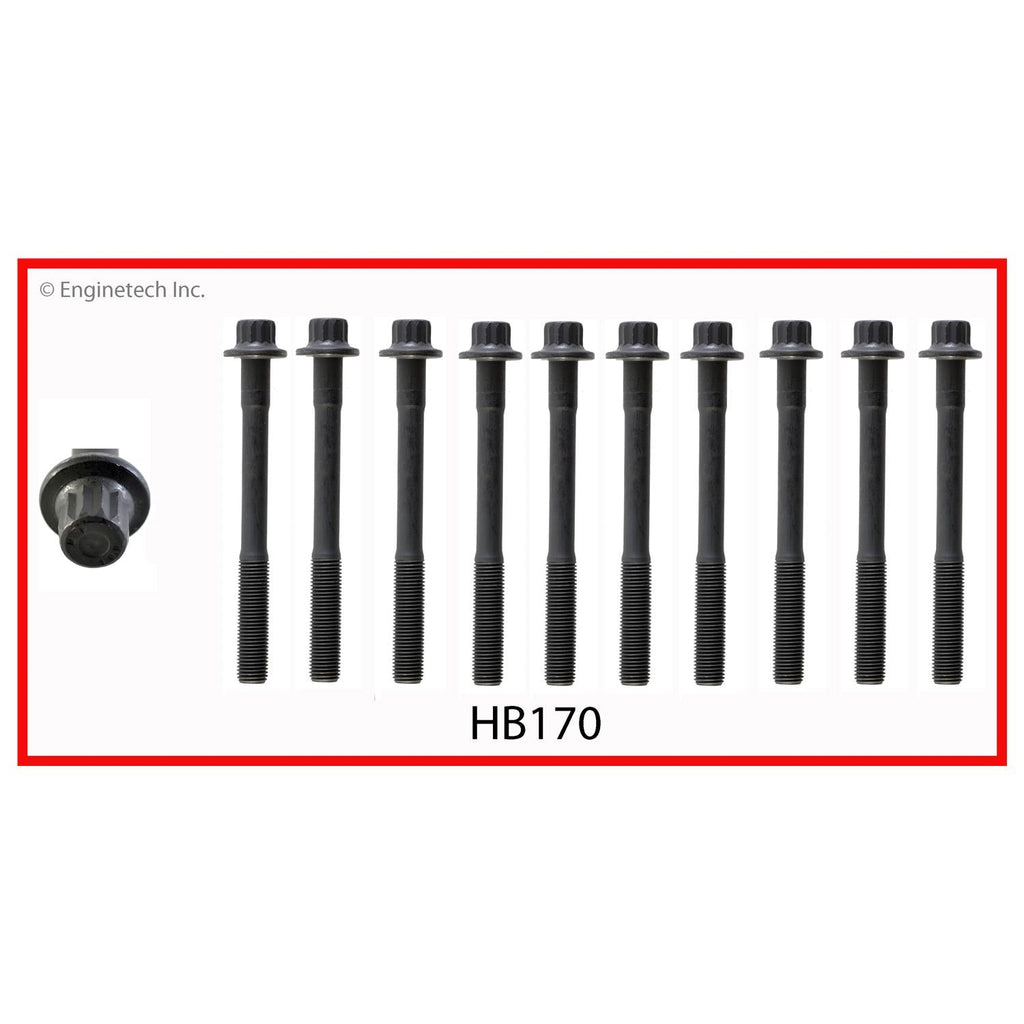 Enginetech HB170 Engine Head Bolt Set for Toyota Tacoma (2004-2017)