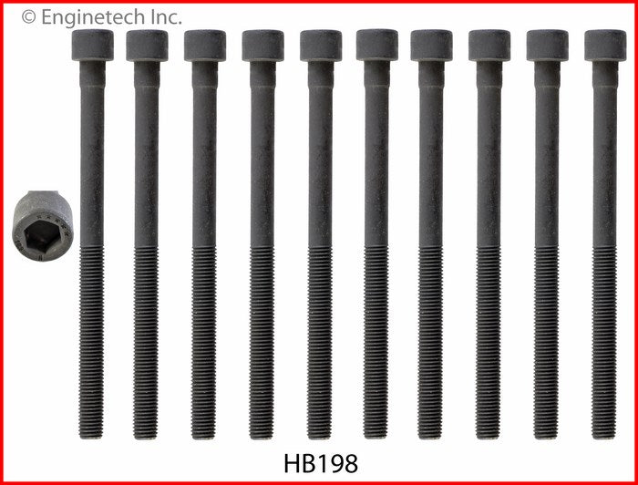 Enginetech HB198 Engine Head Bolt Set for Nissan 200SX and Infiniti G20