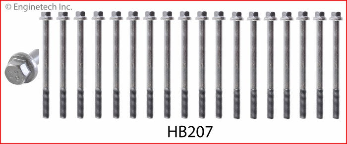 Enginetech HB207 Engine Head Bolt Set for Ford E-350 Econoline (1995-2003)