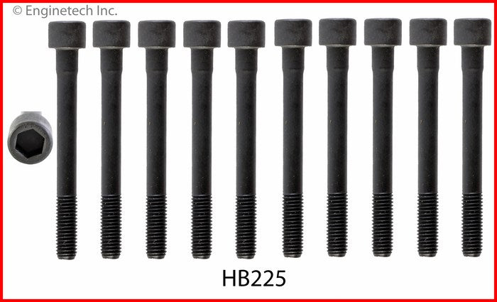 Enginetech HB225 Engine Head Bolt Set for Nissan Sentra (2000-2006)