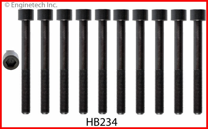 Enginetech HB234 Engine Head Bolt Set for Mazda 626 and Protege (One Cylinder)