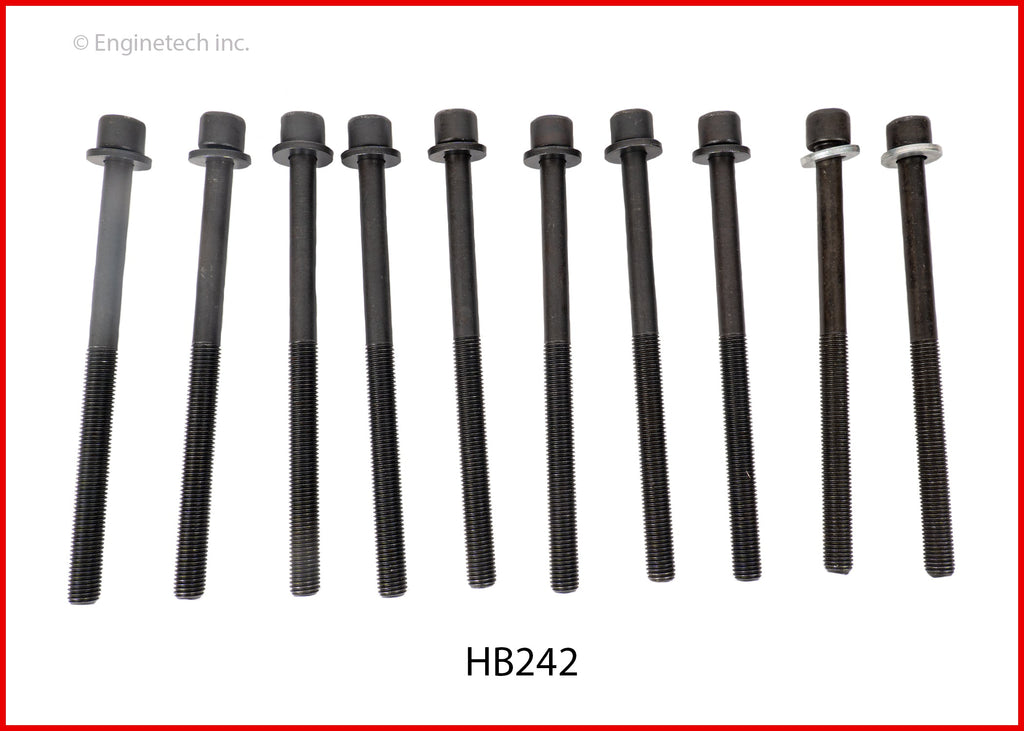 Enginetech HB242 Engine Head Bolt Set for One Cylinder