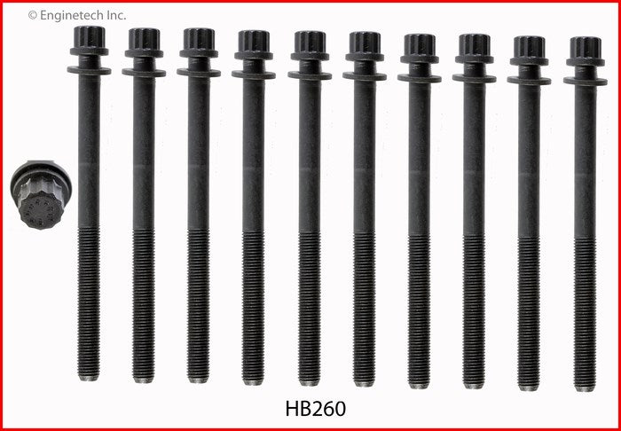 Enginetech HB260 Engine Head Bolt Set for Honda S2000