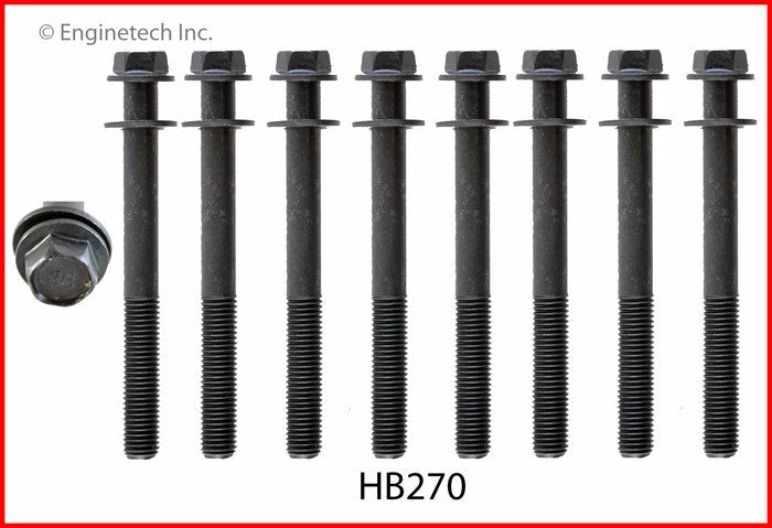 Enginetech HB270 Engine Head Bolt Set for Suzuki Grand Vitara and Chevrolet Tracker