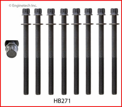 Enginetech HB271 Engine Head Bolt Set for One Cylinder - Compatible with Acura and Honda Models