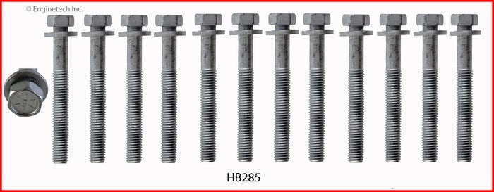 Enginetech HB285 Engine Head Bolt Set for Dodge Viper and Ram 1500