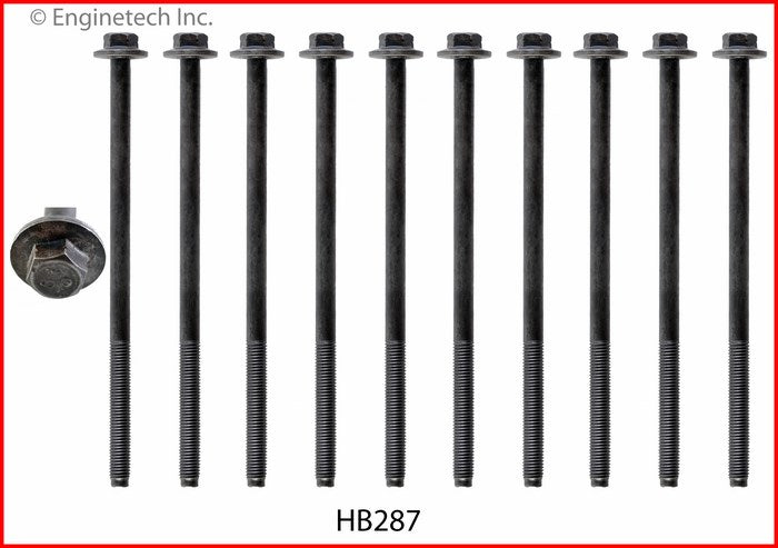 Enginetech HB287 Engine Head Bolt Set for 2012-2013 Ford Models and Lincoln Navigator