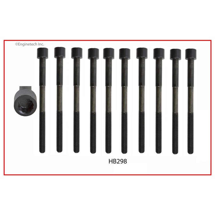 Enginetech HB298 Engine Head Bolt Set for One Cylinder - High-Quality Replacement Part
