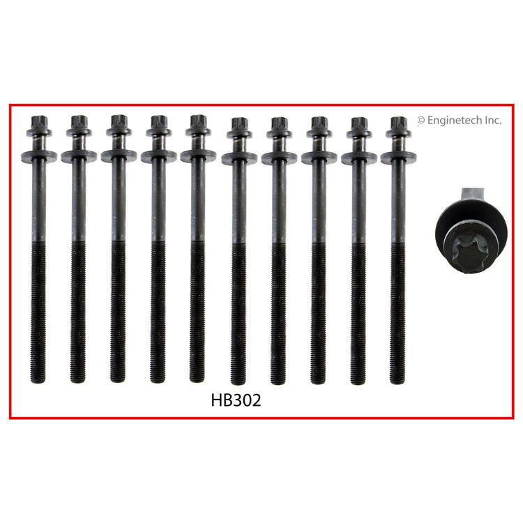 Enginetech HB302 Engine Head Bolt Set for Chevrolet Aveo (2009-2011)