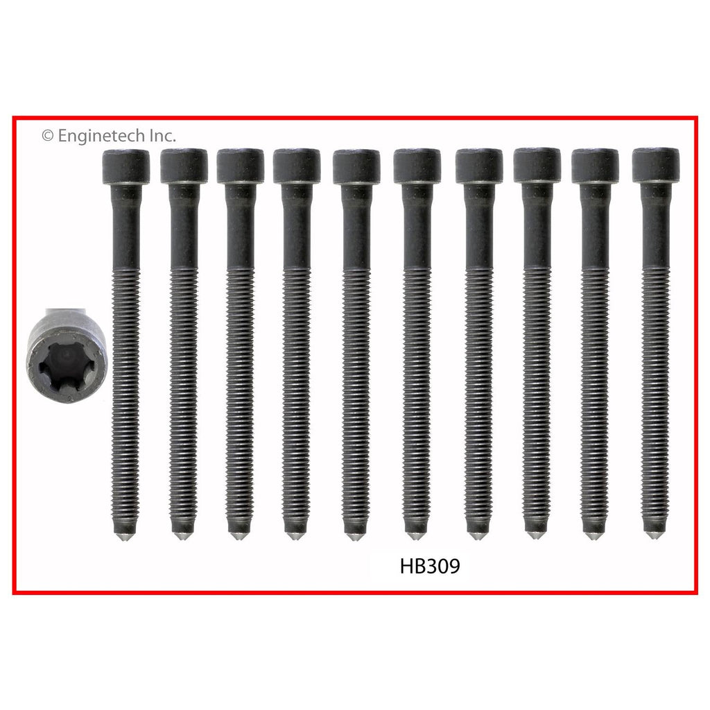 Enginetech Engine Head Bolt Set for One Cylinder - Fits 2012-2014 Volkswagen and Audi Models