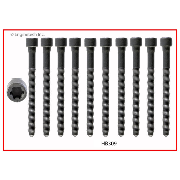 Enginetech Engine Head Bolt Set for One Cylinder - Fits 2012-2014 Volkswagen and Audi Models