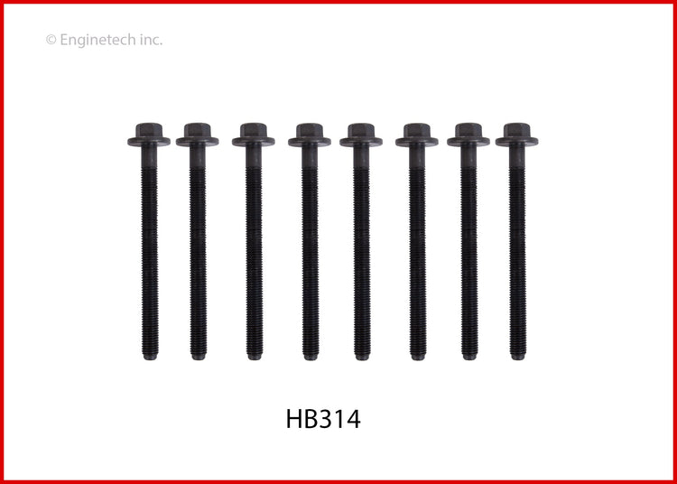 Enginetech HB314 Engine Head Bolt Set for One Cylinder