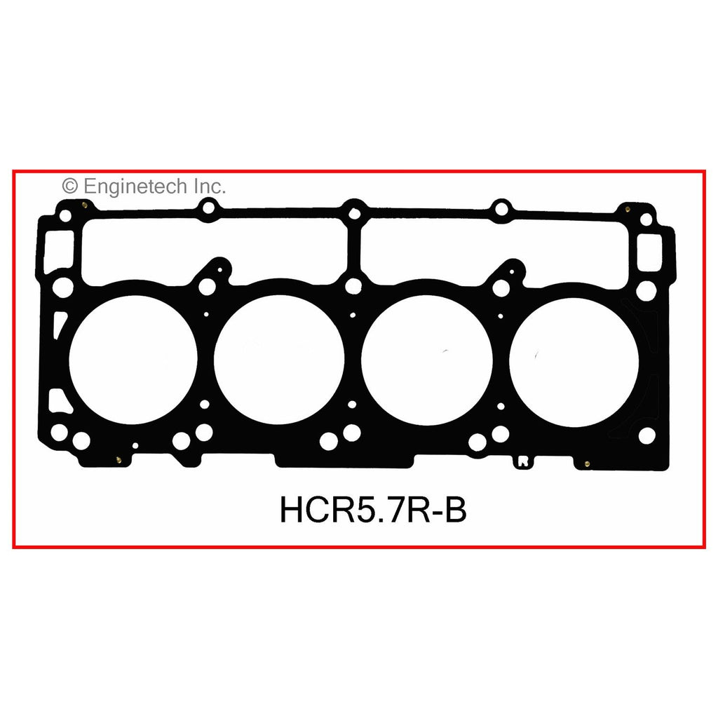 Enginetech HCR5.7R-B Engine Cylinder Head Gasket for Dodge and Chrysler Vehicles
