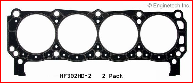 Enginetech HF302HD-2 Engine Cylinder Head Gasket for Ford Cars and Trucks