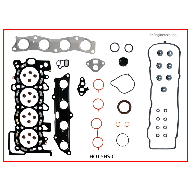 Enginetech Honda HO1.5HS-C Engine Cylinder Head Gasket Set for Honda Fit 2007-2008